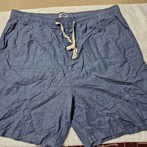 Mens Old Navy Front-tie Shorts | Blue | Size XXL